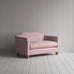 image of Dolittle Big Love Seat in Slow Lane Cotton Linen, Berry
