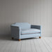 image of Dolittle Big Love Seat in Slow Lane Cotton Linen, Blue