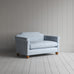 image of Dolittle Big Love Seat in Square Deal Cotton, Blue Brown