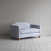 image of Dolittle Big Love Seat in Ticking Cotton, Aqua Brown