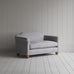image of Dolittle Big Love Seat in Ticking Cotton, Blue Brown