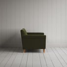 Side profile of the Velvet Juniper Idler love seat by Nicola Harding