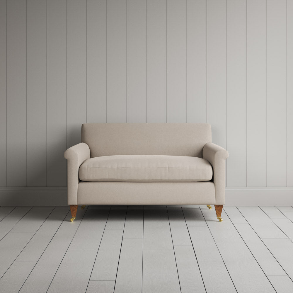  Front view of the Idler BIG LOVE seat in Dove Laidback Linen by Nix. 