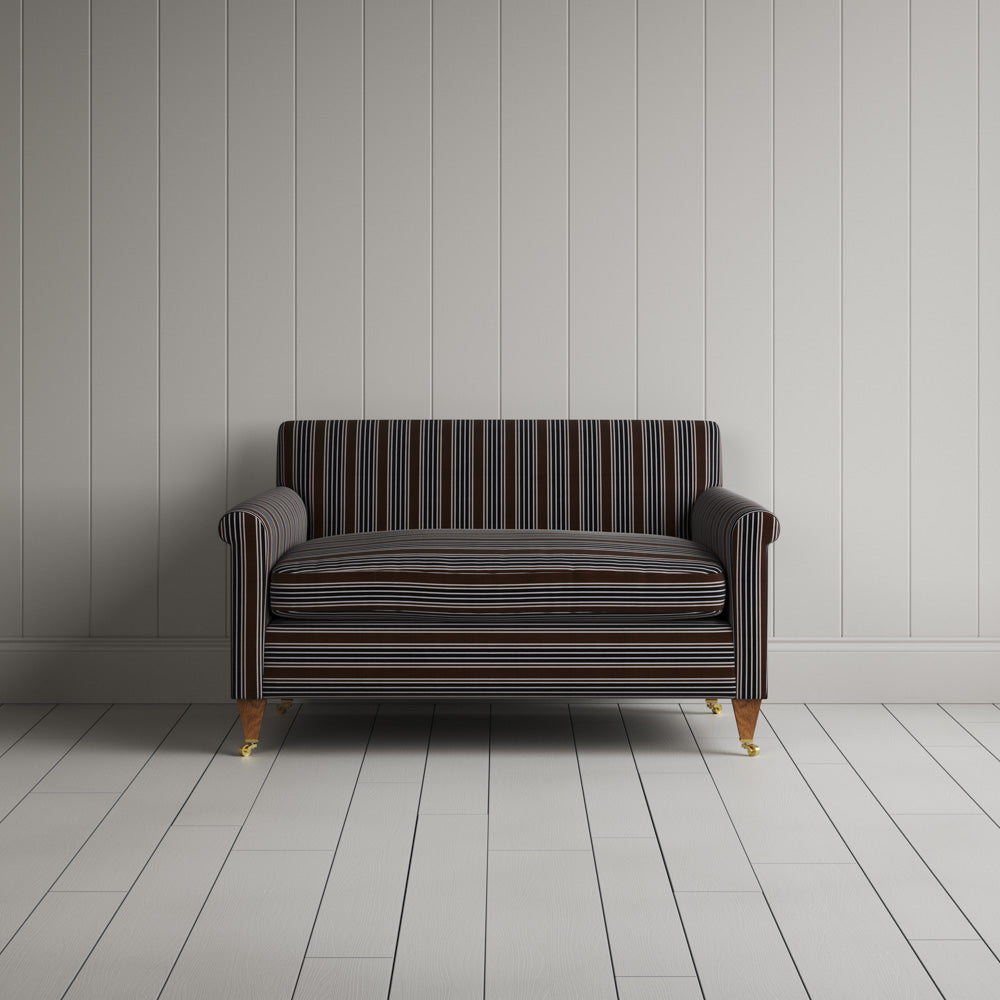  Front view of the Idler BIG LOVE seat in Charcoal Regatta cotton by Nix. 