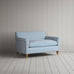 image of Idler Big Love Seat in Slow Lane Cotton Linen, Blue
