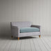 image of Idler BIG LOVE Seat in Ticking Blue Brown Frame and Intelligent Velvet Mineral Seat
