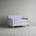image of Idler Big Love Seat in Ticking Cotton, Aqua Brown