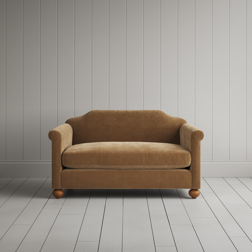 Front View of Big Love Seat in Classic Corduroy Stone Beige
