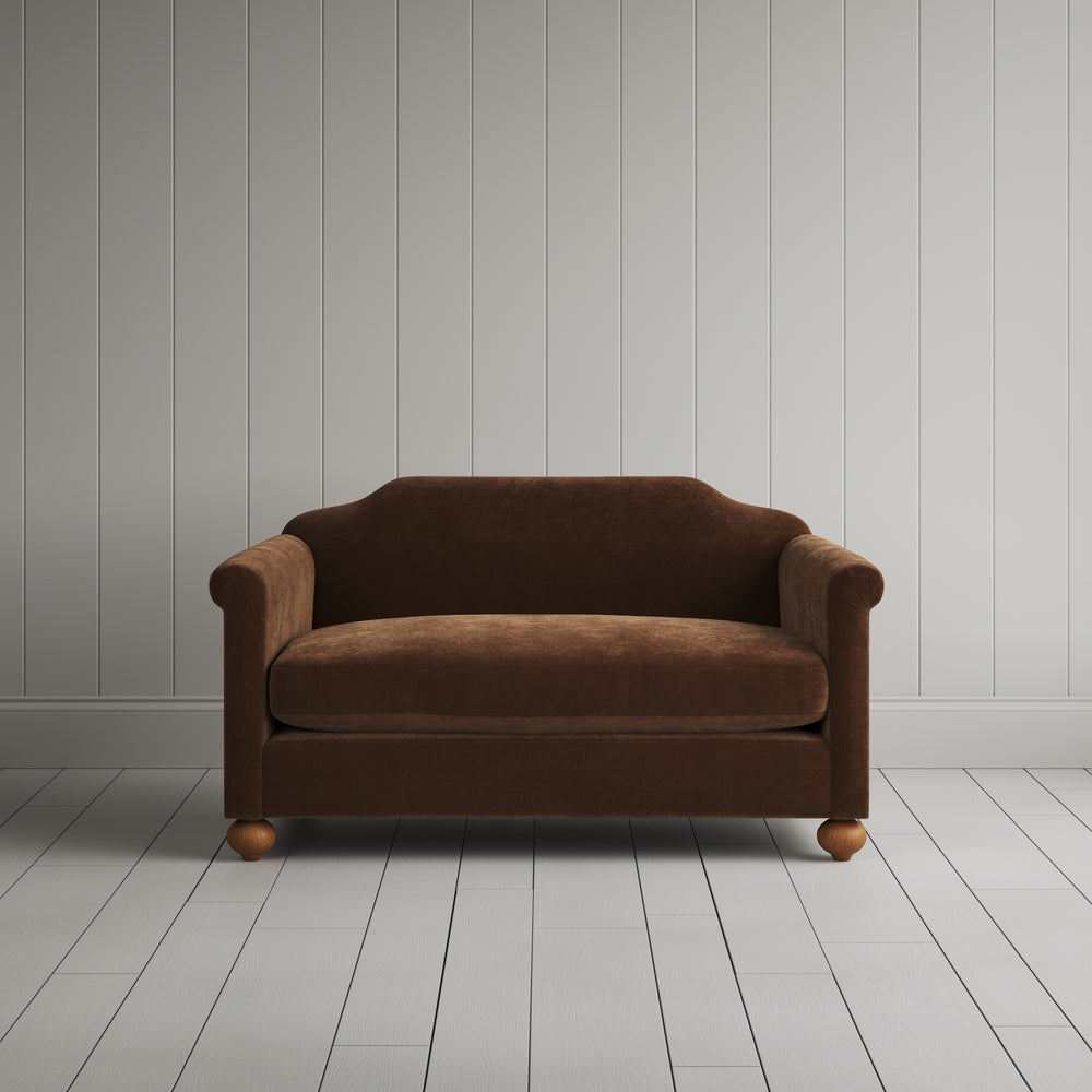 Front View of Big Love Seat in Classic Corduroy Tobacco