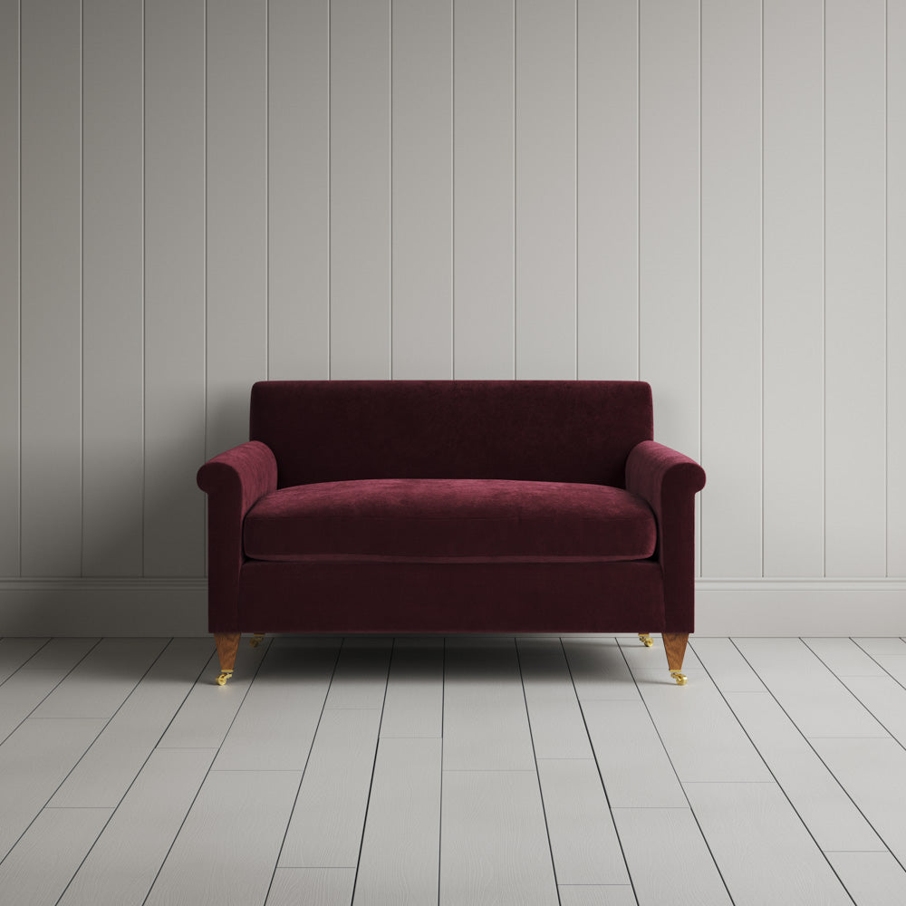  Front View of Idler Big Love Seat in Classic Corduroy Cherry 