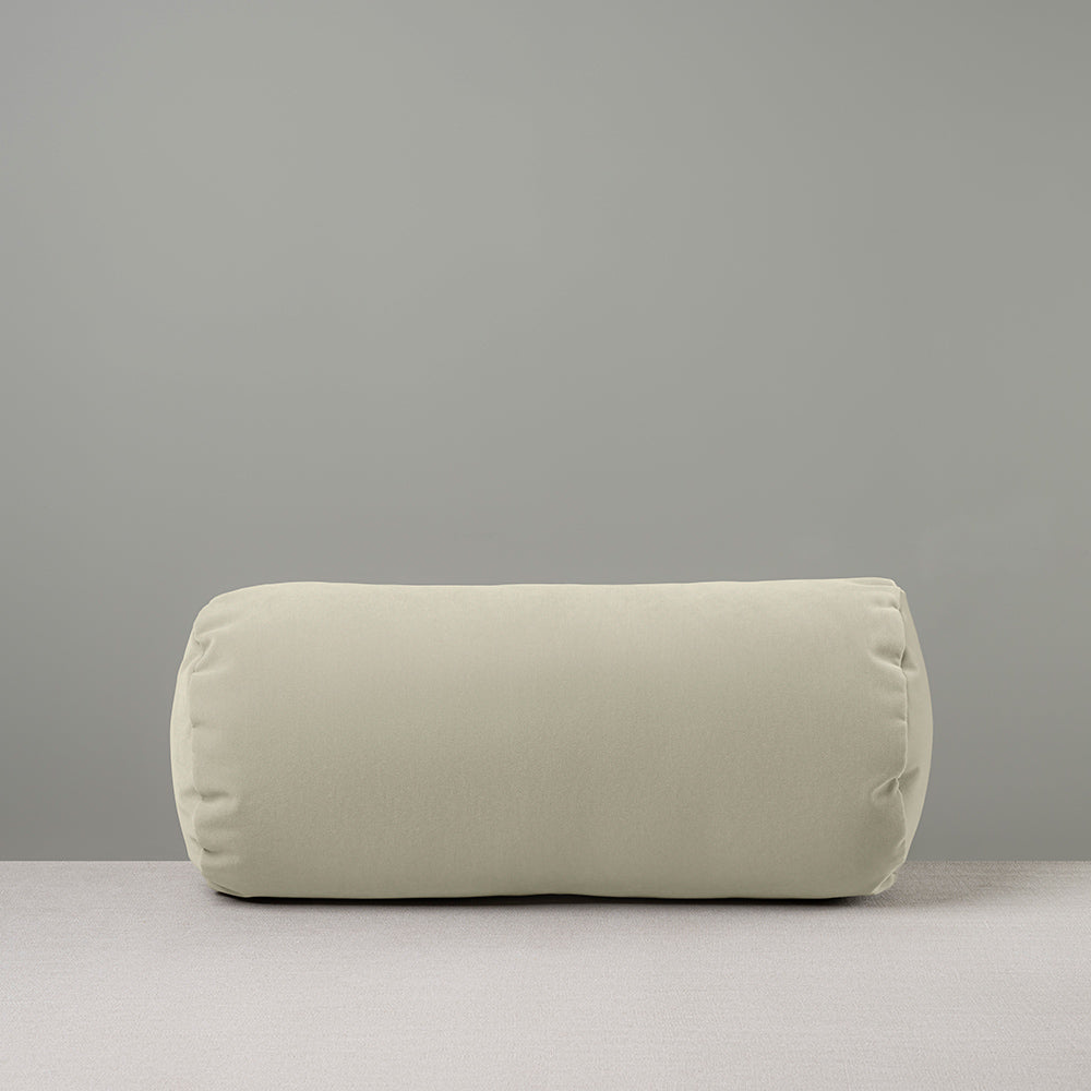 Bask Bolster Cushion in Intelligent Velvet, Moonstone