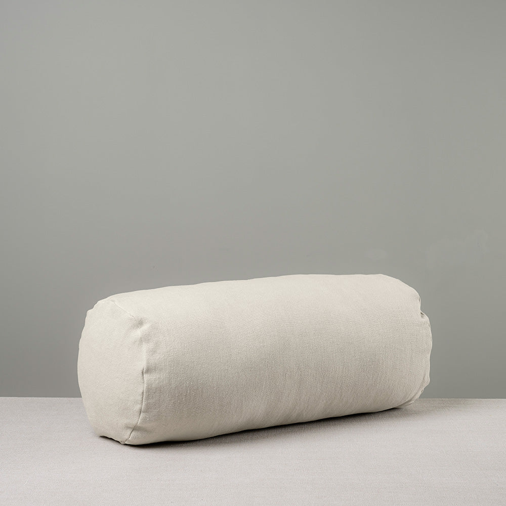 Bask Bolster Cushion in Laidback Linen, Dove