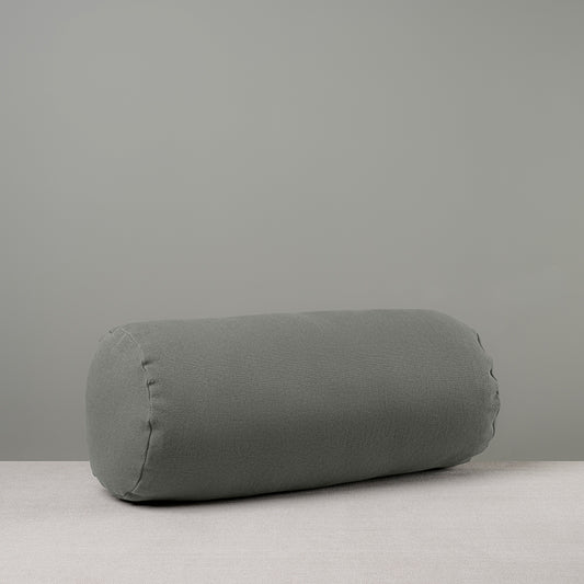 Bask Bolster Cushion in Laidback Linen, Shadow