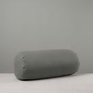  Bask Bolster Cushion in Laidback Linen, Shadow - Nicola Harding 
