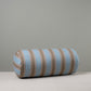 Bask Bolster Cushion in Regatta Cotton, Blue