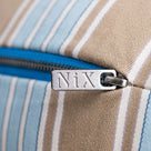  'NiX' special metal zip featuring the brand's embedded 'NiX' logo - By Nicola Harding & Co. 