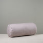 Bask Bolster Cushion in Ticking Cotton, Berry