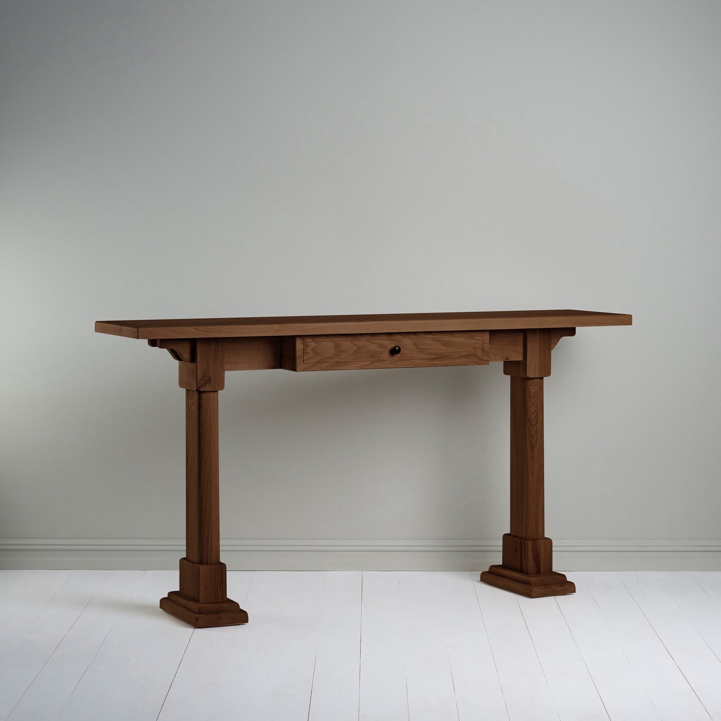 Keepsake Console Table With Drawer in, Smoky Stained Oak -  NIX