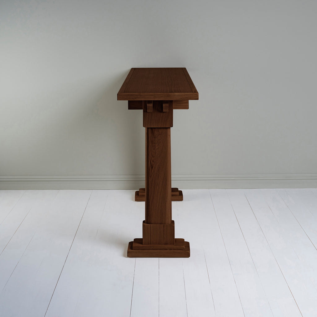  Keepsake Console Table, Smoky Stained Oak 