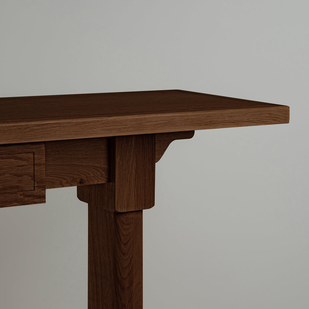  Keepsake Console Table, Smoky Stained Oak 