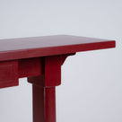  Edge Design Closeup of Keepsake Red(Pomegranate) Console Table - Nicola Harding 