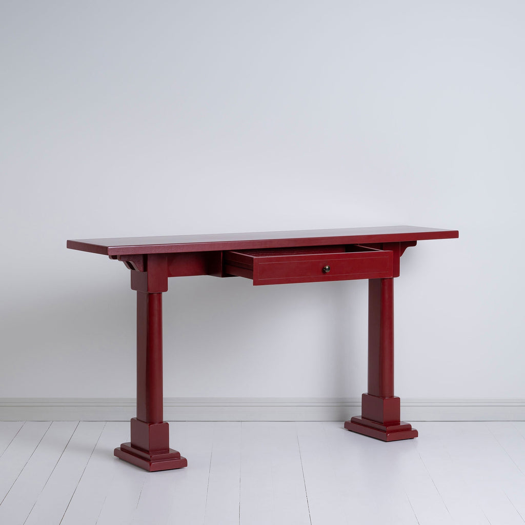  Keepsake Red(Pomegranate) Console Table With Open Drawer - Nicola Harding & Co. 