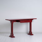  Keepsake Red(Pomegranate) Console Table With Open Drawer - Nicola Harding & Co. 