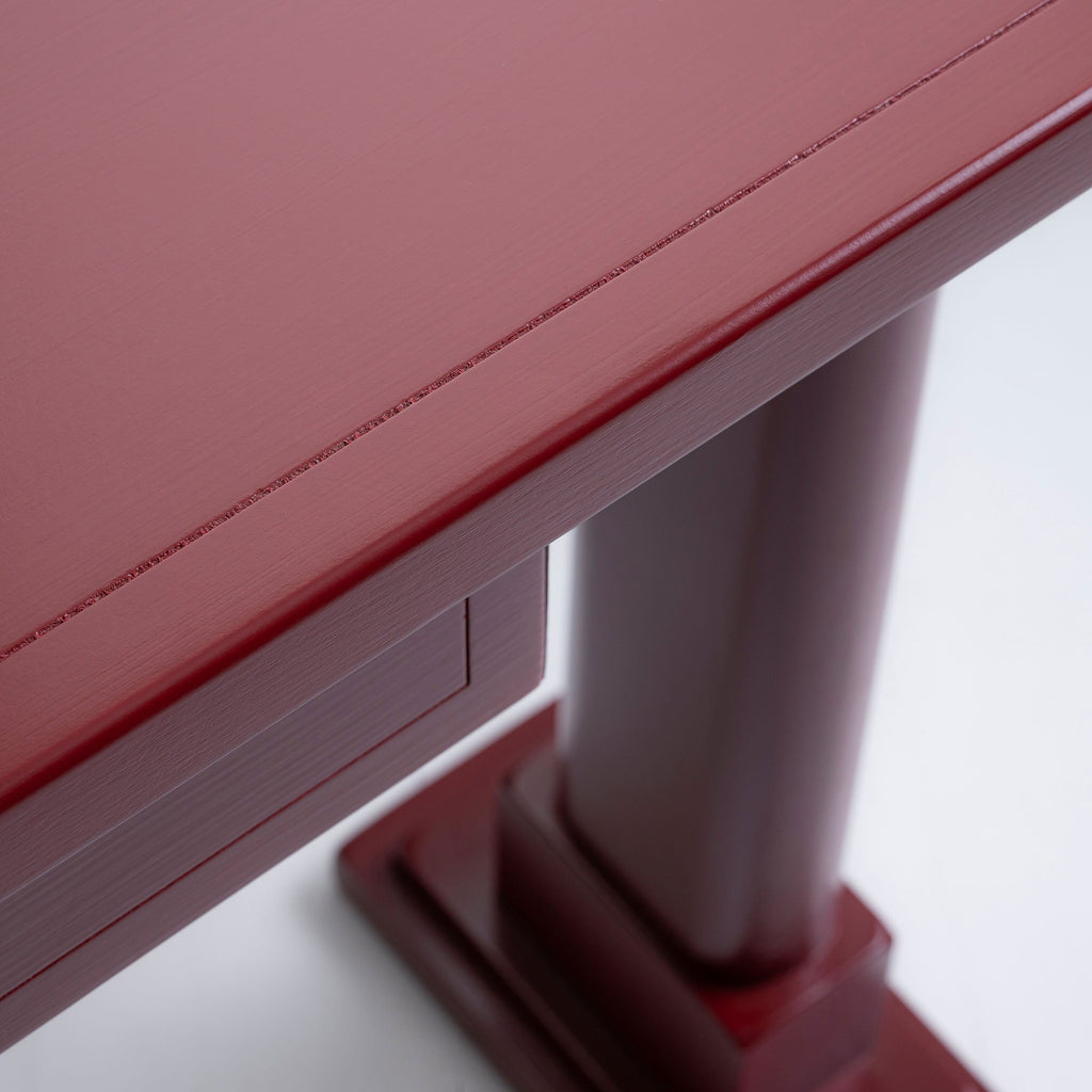  Finishing Shelf Edge Design Closeup Keepsake Red(Pomegranate) Console Table - Nicola Harding 