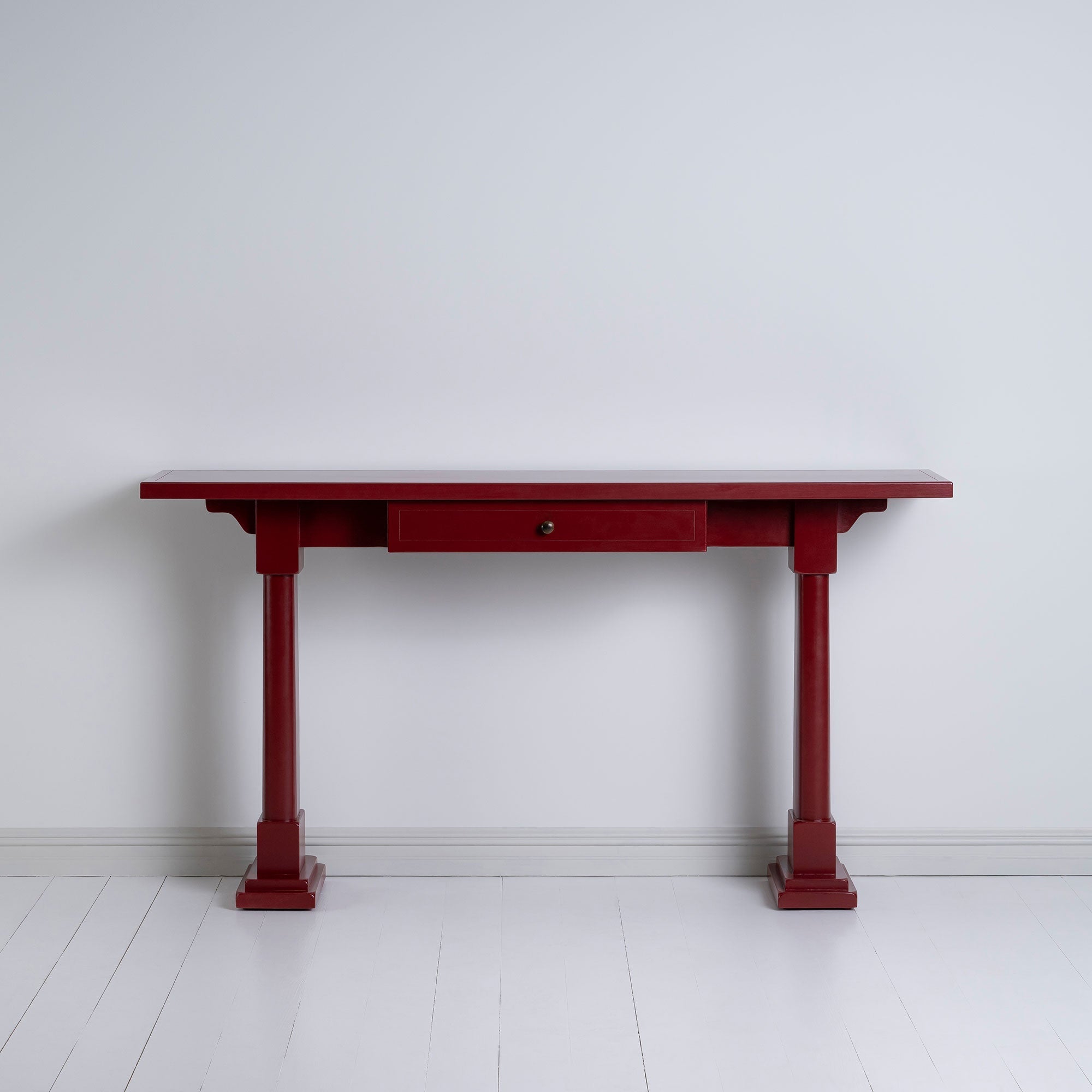  Front Side of Keepsake Red(Pomegranate) Console Table - Nicola Harding 