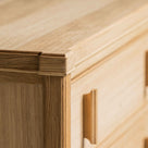  Shipshape Chest of Drawers, Natural Oak Top Edge Design - By NiX 