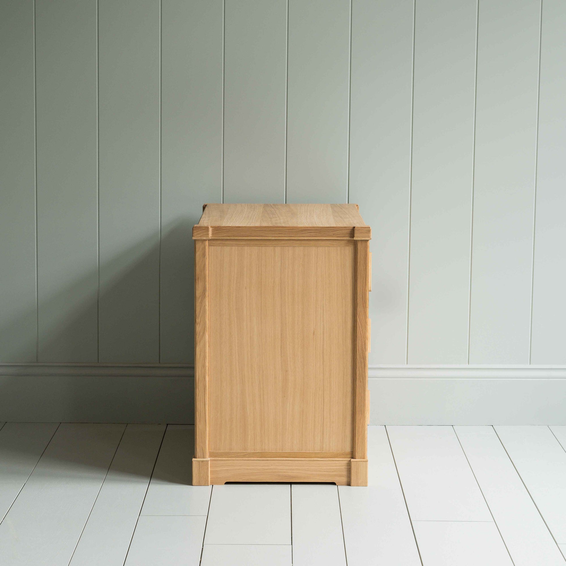 Shipshape Chest of Drawers, Natural Oak Side View - By NiX