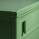  Shipshape Chest of Drawers, Sage Green Edge Design From Side View - By NiX 