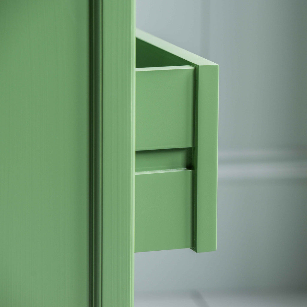  Shipshape Chest of Drawers, Sage Green With Opened Drawer Design - By NiX 