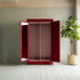 image of Clobber Wardrobe, Double Full Length Hanging, Berry Red with Powder Pink