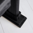  Foot Base Design Closeup of Keepsake Black Console Table - Nicola Harding & Co. 