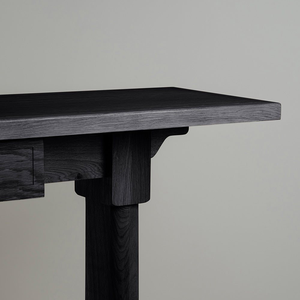  Edge Design Closeup of Keepsake Black Console Table - By NiX 