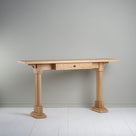  Front View of Keepsake Console Table, Oiled Oak - Nicola Harding 