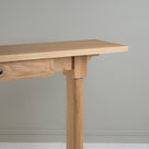  Design Closeup of Keepsake Console Table, Oiled Oak - Nicola Harding 