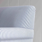  Curtain Call Curtain Call Sofa, in Ticking Blue Brown With Arm and Back Design Closeup - NiX2 Seater Ticking Cotton Aqua Brown 