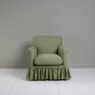  Curtain Call Armchair in Laidback Linen Moss Front View -NiX 