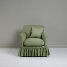  Curtain Call Armchair in Laidback Linen Moss With Cushions - NiX 