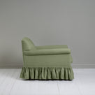  Curtain Call Armchair in Laidback Linen Moss Side View -NiX 