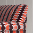  Curtain Call Sofa in Regatta Flame, Arm & Back Closeup - NiX 