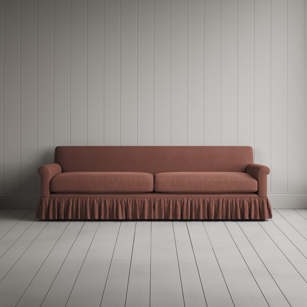  Curtain Call 4 Seater Sofa in Laidback Linen Sweet Briar 