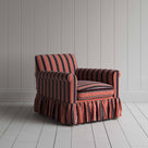  Curtain Call Armchair in Regatta Cotton, Flame - Nicola Harding 