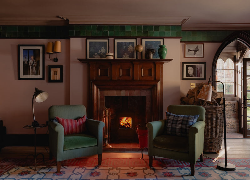 Beautifully restored fireplace at Country House, Leatherhead