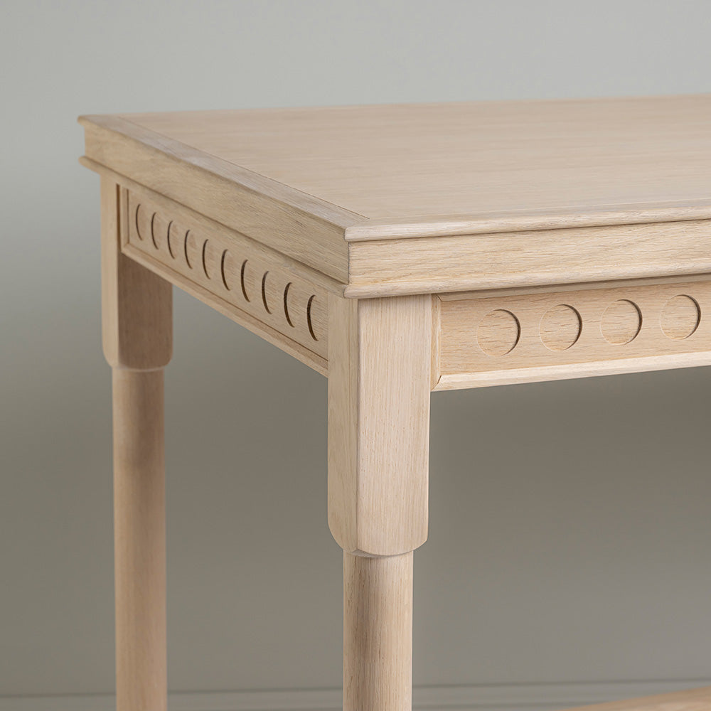 Scribble Desk, Oiled Oak, Design Closeup - By NiX