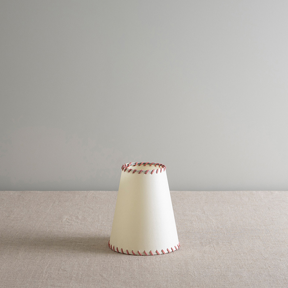 image of Ditsy Tall Tapered Lamp Shade in Natural Parchment