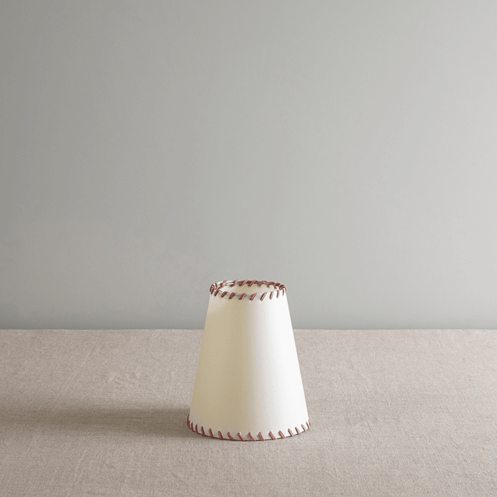 Ditsy Tall Tapered Lamp Shade in Natural Parchment - By NiX