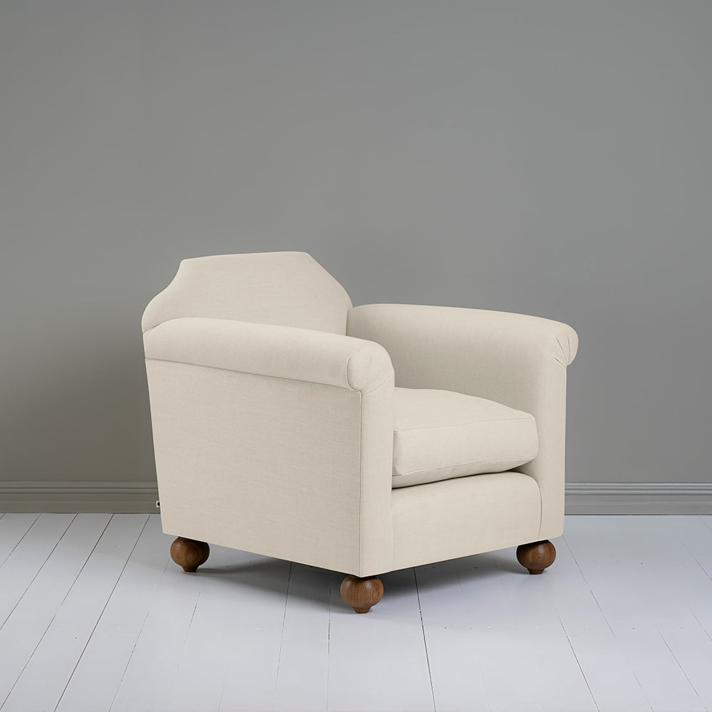 Dolittle Armchair in Laidback Linen Dove - By NiX